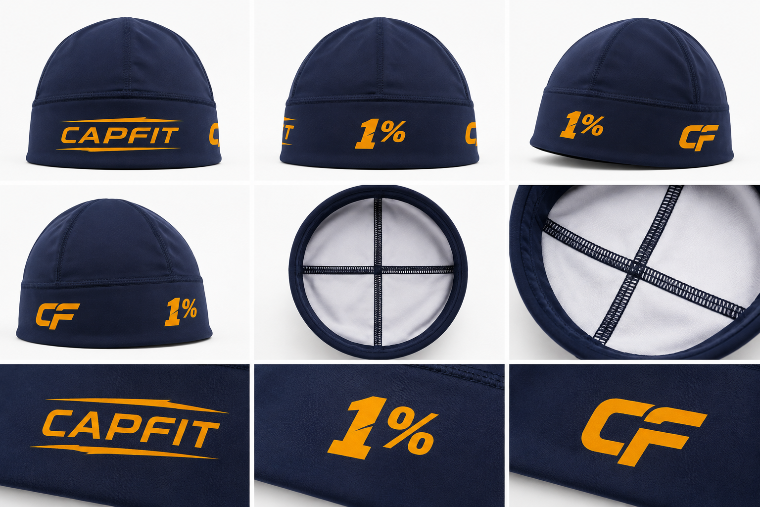 CAPFIT 1% Performance Skull Cap