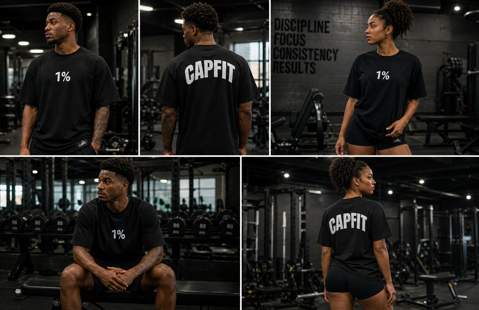 CAPFIT “1%” Oversized performance Tee