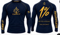 CAPFIT MatchBase™ Compression Shirt – Navy / Gold PRE-ORDER