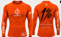 CAPFIT MatchBase™ Compression Shirt – Orange / White PRE-ORDER