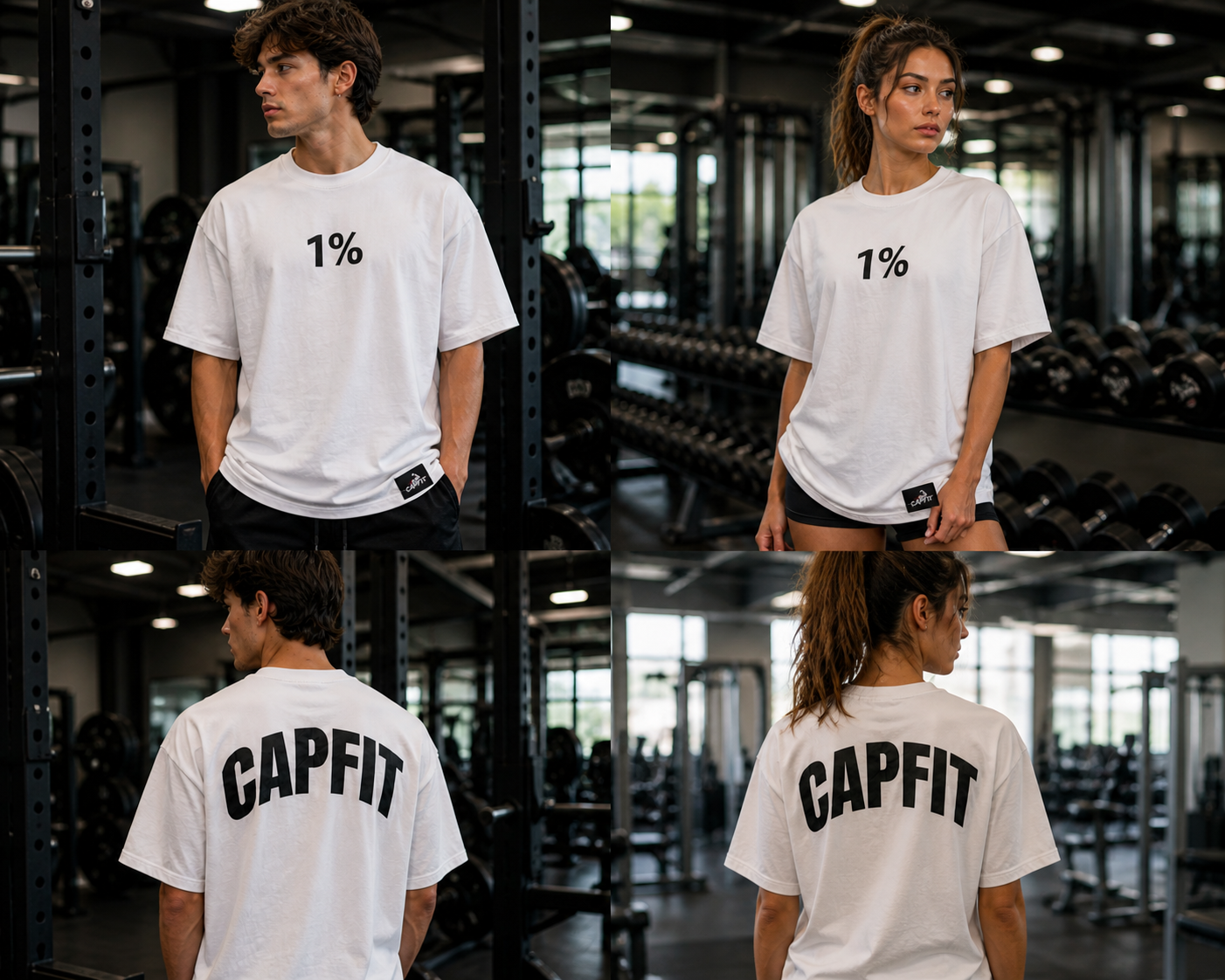CAPFIT “1%” Oversized performance Tee